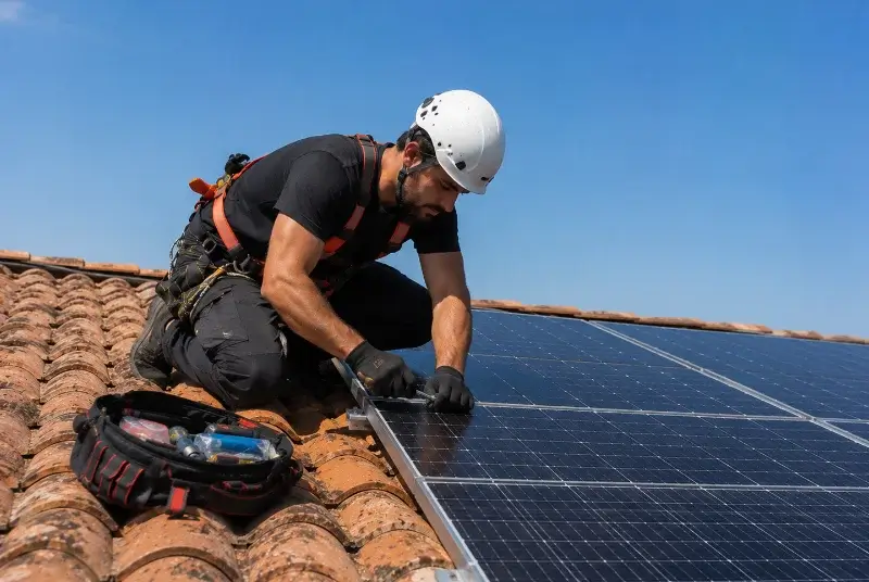 Maintenance et monitoring de panneaux solaires à Loulay